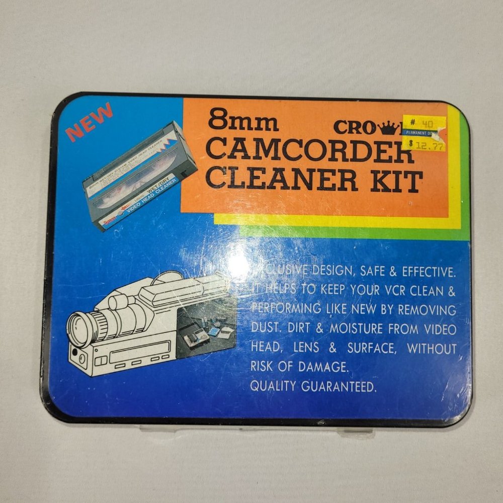 8mm Camcorder Vintage Video Camera Cleaner Kit by Crown SEALED UNUSED